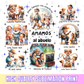 Te Amamos Abuelo Tumbler Sublimation Wrap, El Mejor Abuelo Cup, Father's Day Sublimation Print, Dia del Padre, Spanish Designs for Cups