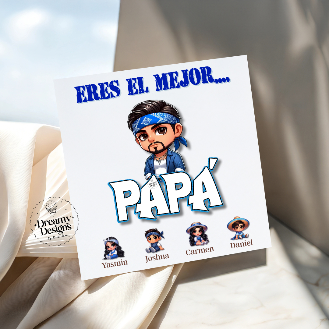 CUSTOM Papá Chingon Chicano Card, Birthday Card, Father's Day Gifts, Gifts for Her, Regalo para Papa, Dia del Padre, Father's Day Funny Card