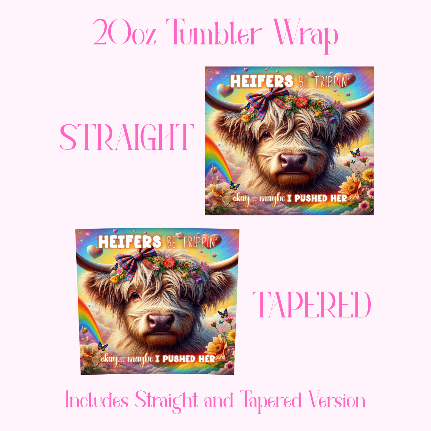 Pride Tumbler Wrap PNG, 20 oz Skinny Sublimation Design, LGBTQ+ Equality Love Rainbow Wrap, Out and Proud Gift, Pride Month Digital Download