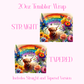 Pride Tumbler Wrap PNG, 20 oz Skinny Sublimation Design, LGBTQ+ Equality Love Rainbow Wrap, Out and Proud Gift, Pride Month Digital Download