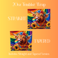 Pride Tumbler Wrap PNG, 20 oz Skinny Sublimation Design, LGBTQ+ Equality Love Rainbow Wrap, Out and Proud Gift, Pride Month Digital Download