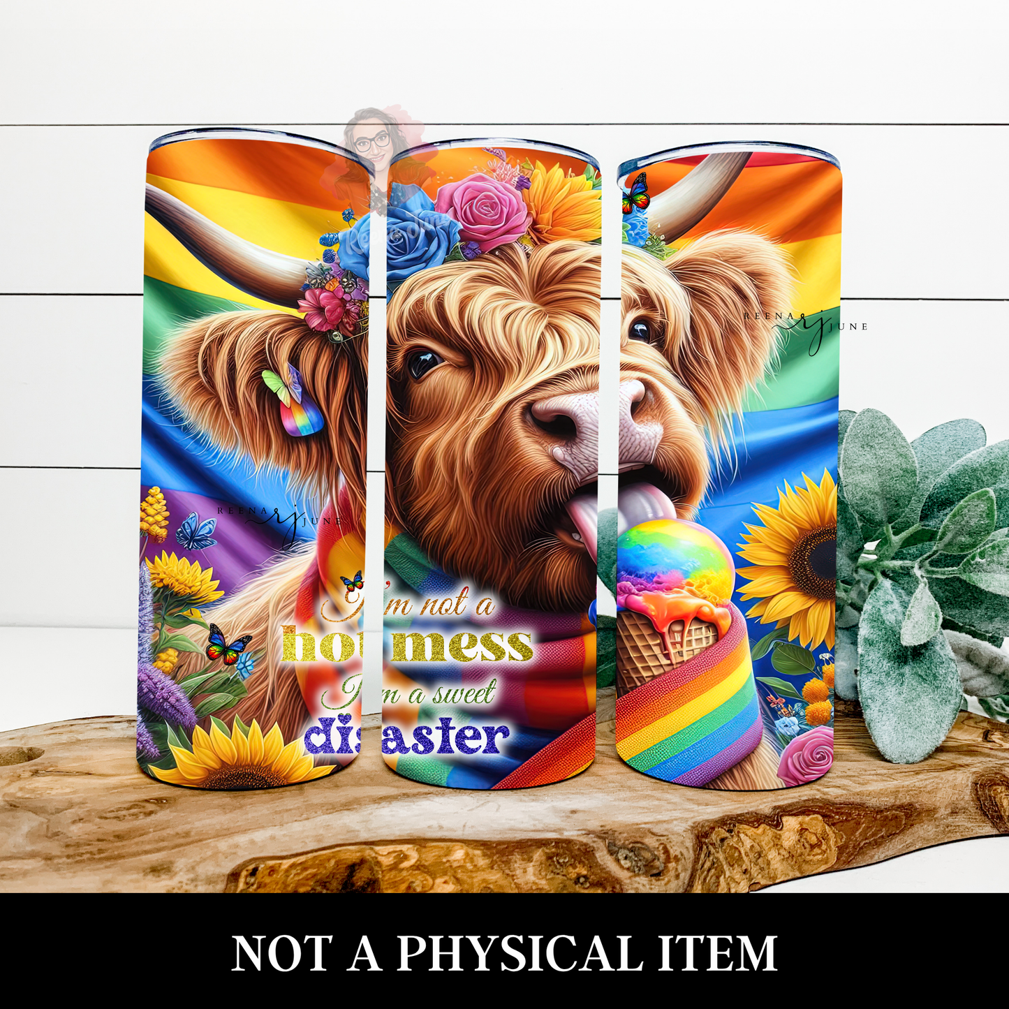 Pride Tumbler Wrap PNG, 20 oz Skinny Sublimation Design, LGBTQ+ Equality Love Rainbow Wrap, Out and Proud Gift, Pride Month Digital Download