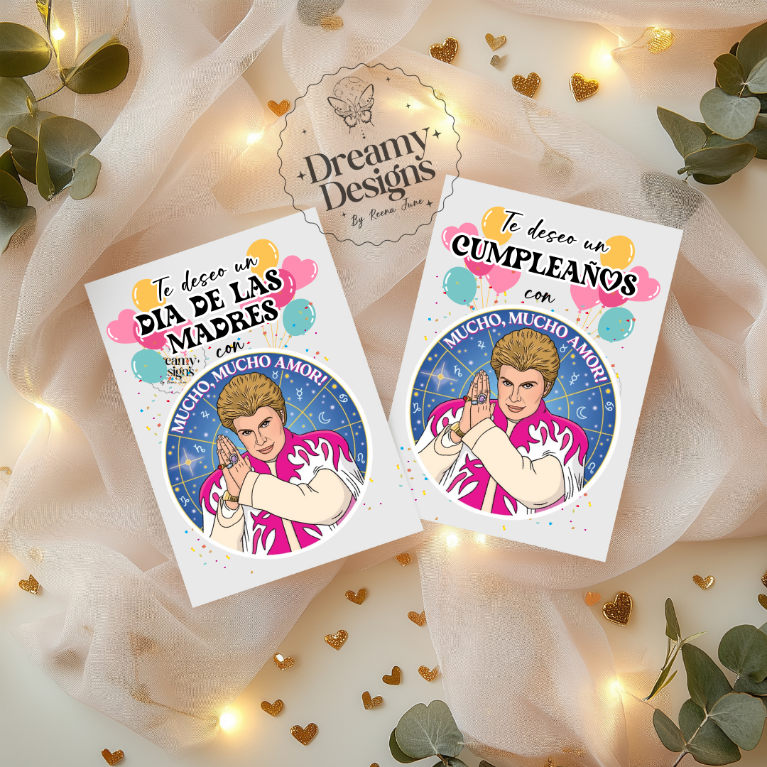 Walter Mercado Feliz Cumpleños Tarjeta de Regalo, Card In Spanish, Funny Card, Regalos En Espanol, Gifts Ideas, Gifts for Him, Funny Gifts