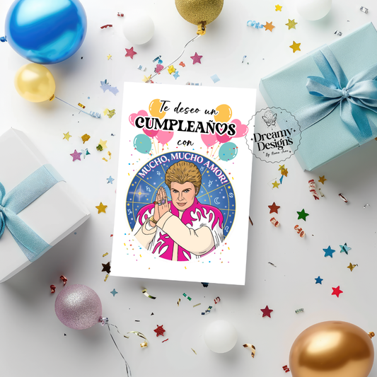Walter Mercado Feliz Cumpleños Tarjeta de Regalo, Card In Spanish, Funny Card, Regalos En Espanol, Gifts Ideas, Gifts for Him, Funny Gifts