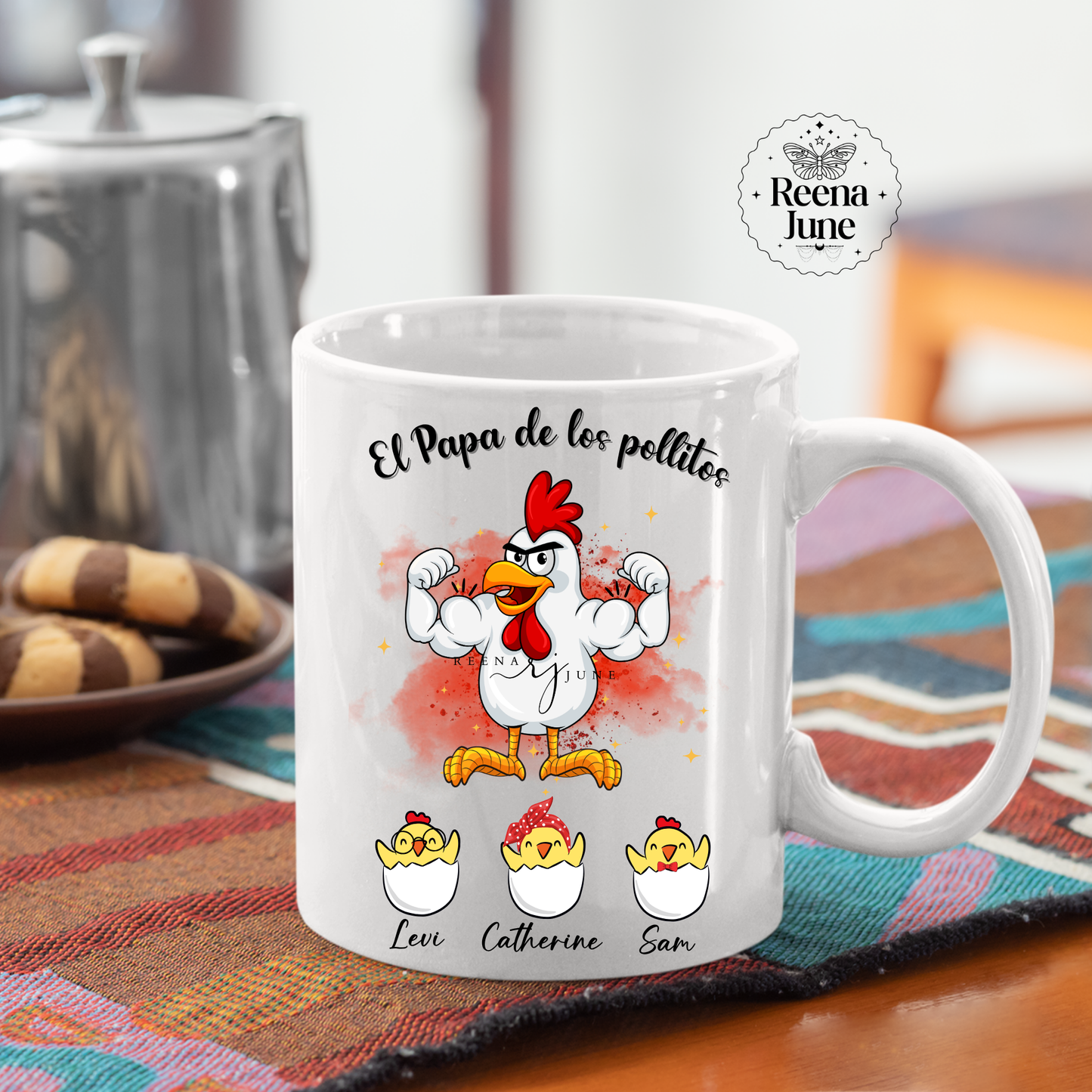 El Papa de Los Pollitos Coffee Mug, Birthday Mug, Father's Day Gifts, Regalos Para Hombre, Gifts for Dad, Dia del Padre, Regalos Para Papa