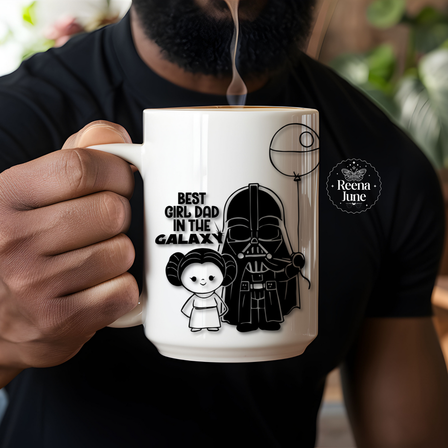 Best Girl Dad Darth Vader Coffee Mug, Star Wars Accessories, Father's Day Gifts, Daddy's Princess Mug