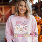 Aqui EsPanTan Mexican Pan Ghost Themed Crewneck Sweatshirt, Pantasmas Halloween Outfit, Fall Fashion, Unisex Sweatshirt, Cute Sweatshirt, Ghost Lover Gift