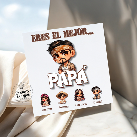 CUSTOM Papá Chingon Chicano Card, Birthday Card, Father's Day Gifts, Gifts for Her, Regalo para Papa, Dia del Padre, Father's Day Funny Card