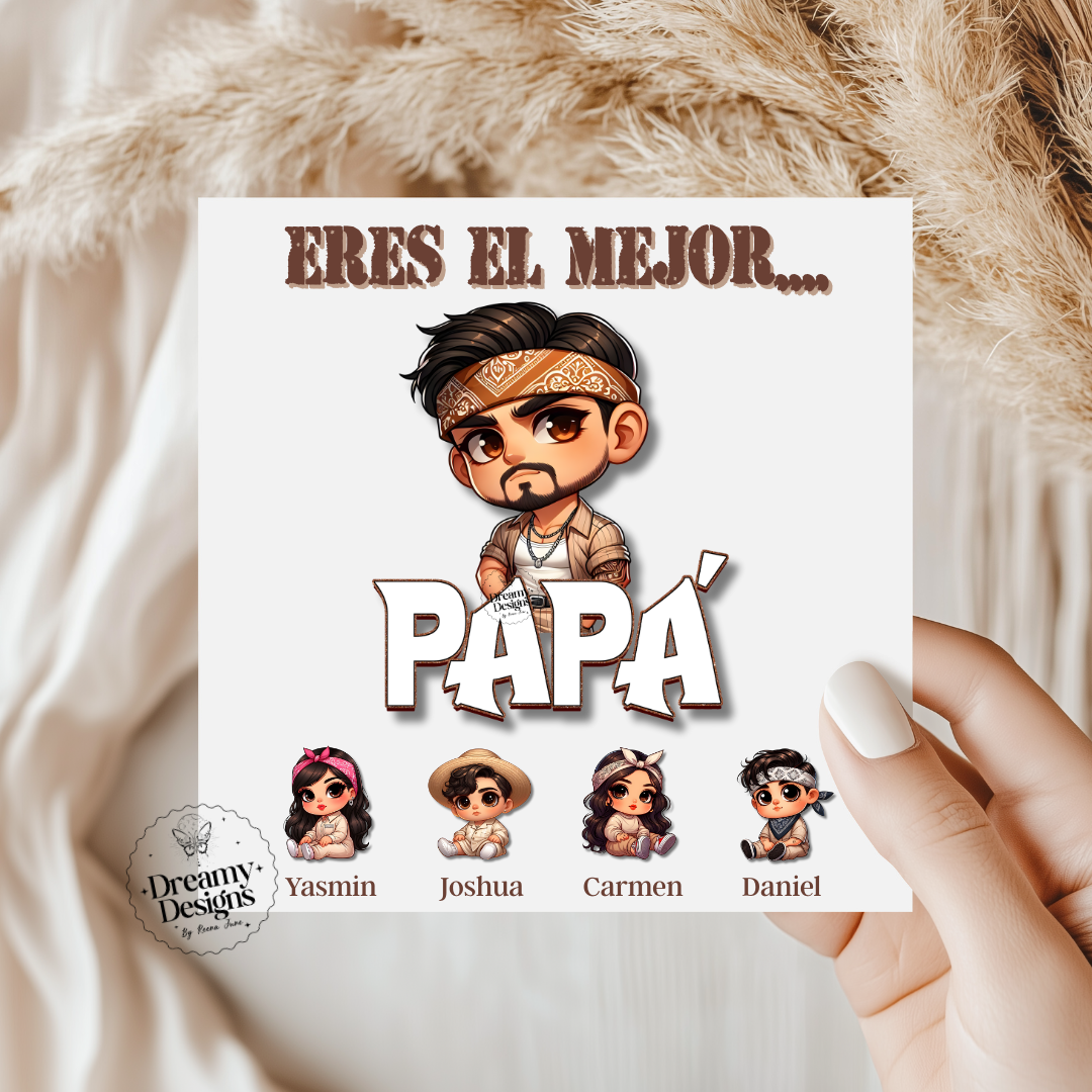 CUSTOM Papá Chingon Chicano Card, Birthday Card, Father's Day Gifts, Gifts for Her, Regalo para Papa, Dia del Padre, Father's Day Funny Card
