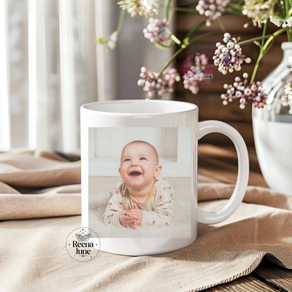 Custom Ultrasound Mug – Personalized Sonogram Mug – Pregnancy Announcement Gift – New Mom or Dad Gift – Baby Reveal Coffee Cup - First Father's Day - Gifts for Grandparents (Copy)