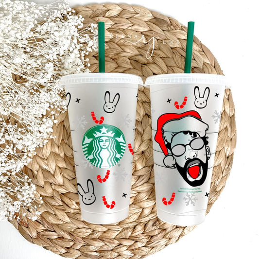 Bad Bunny Christmas Starbucks Cup