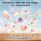 24oz Starbucks Style Venti Cup PNG - Mexican-inspired Sublimation & UV DTF Printable - Personal or commercial use