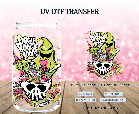 Oogie Boogie Loops UV DTF Transfer - Halloween Sticker - Oogie Boys Decal