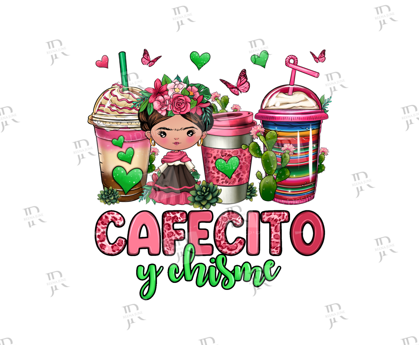 Cafecito & Chisme - Frida Kahlo - PNG File