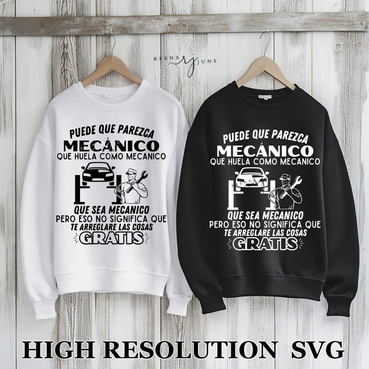 Mecanico Svg, Spanish Shirt Svg, Spanish PNG, Cut file for Silhouette, Svg file for Cricut, Funny SVG, SVG en Espanol, Mechanic Shirt svg
