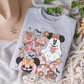 Cute Ghost Mickey & Minnie Design, Fall Couple Outfits, Pumpkin & Candy Theme, Unisex Cozy Pullover, Matching Halloween Sweatshirts