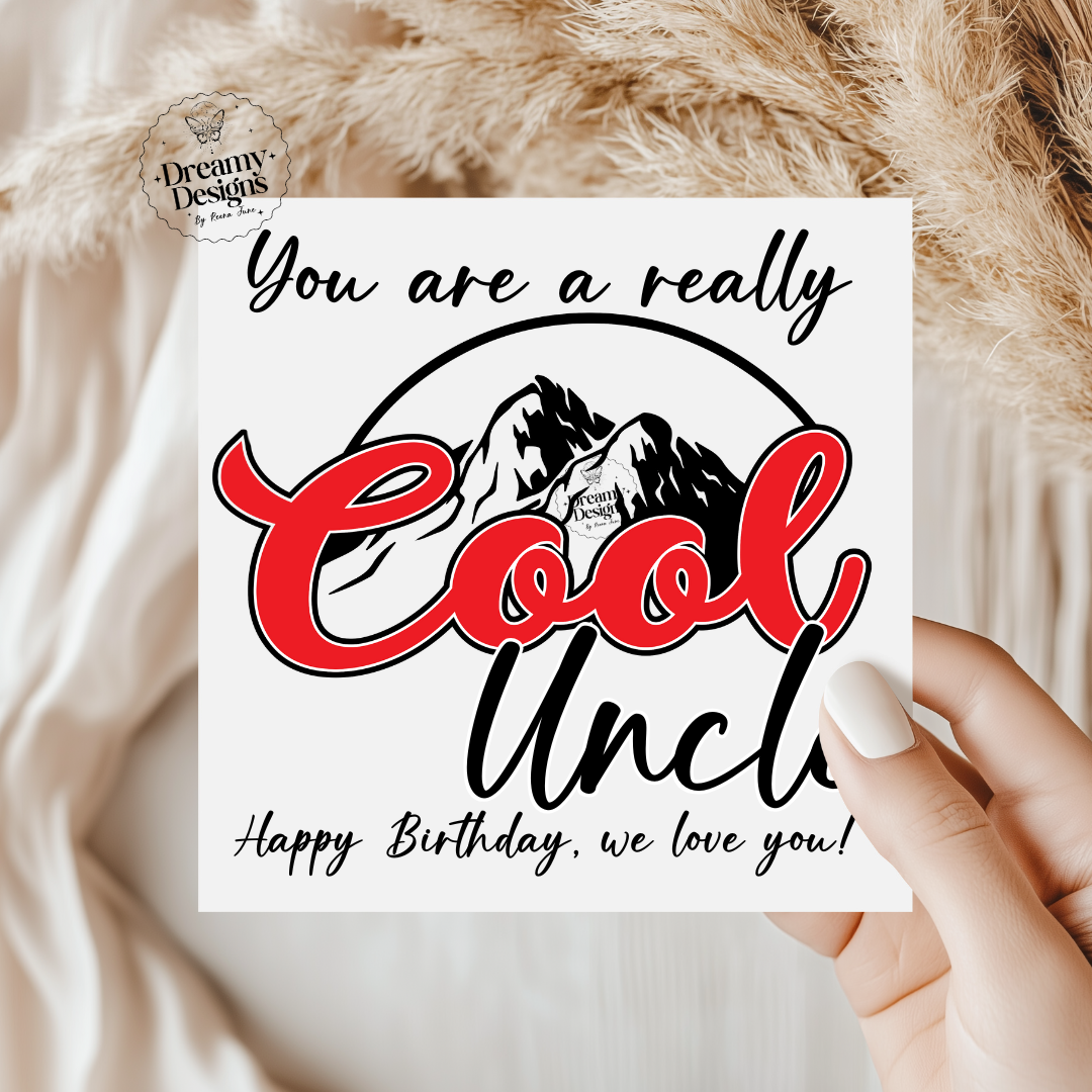 Cool Dad Card, Birthday Card, Father's Day Gifts, Gifts for Him, Cool Grandpa, Gift for Dad, Funny Gifts for Dad, Cool Uncle Birthday Gift