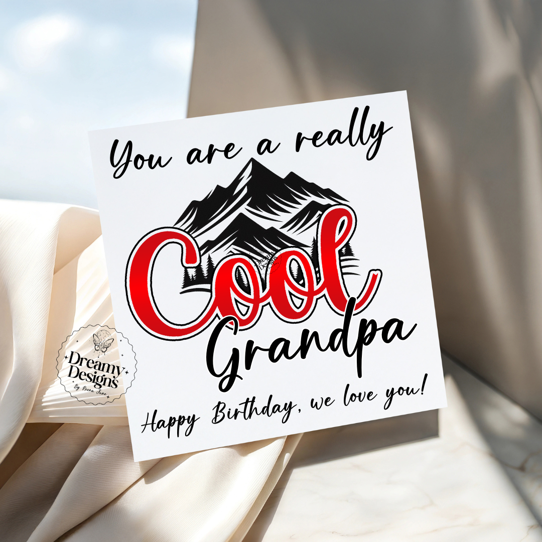 Cool Dad Card, Birthday Card, Father's Day Gifts, Gifts for Him, Cool Grandpa, Gift for Dad, Funny Gifts for Dad, Cool Uncle Birthday Gift