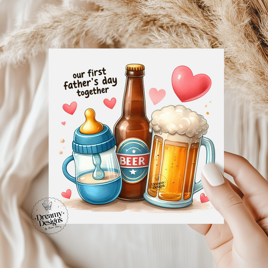 First Father's Day Gift, Greeting Card, Father's Day Gifts, Gifts for Him, Best Dad Ever, Gift for Dad, first father's day gift, Daddy to be