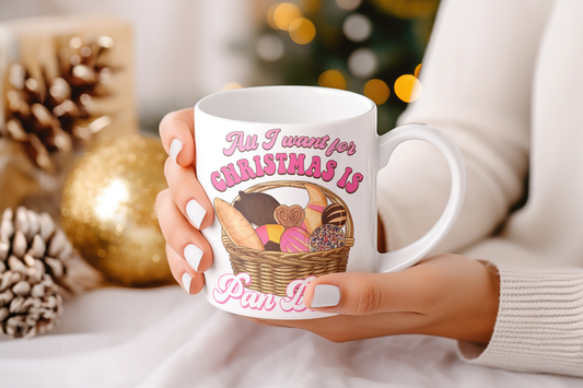 All I Wand for Christmas is Pan Dulce Mug, Christmas Mug