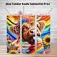 Pride Highland Cow Tumbler Wrap, Ice Cream Sublimation Transfer, Pride Flags Sub Transfer, Pride Month Designs, LGBTQ Pride Ready to Press Transfer Prints, Cut Cow Designs