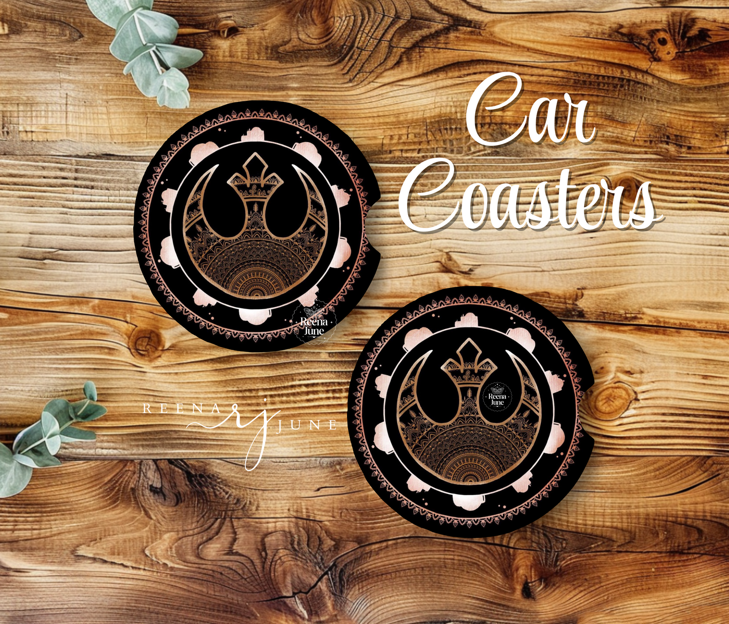 Mandala Star Wars Car Coaster, StarWars Car Accessories, Trending Gifts, Gifts for Men, Star Wars Gifts