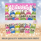 Labubu Monster 40oz Tumbler Sublimation Print - Labubu Doll Sublimation Print - Labubu Tumbler - Monster Cup Wrap