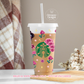24oz Starbucks Style Venti Cup PNG | Pink Catrinas & Roses Sublimation & DTF Printable | Commercial Use