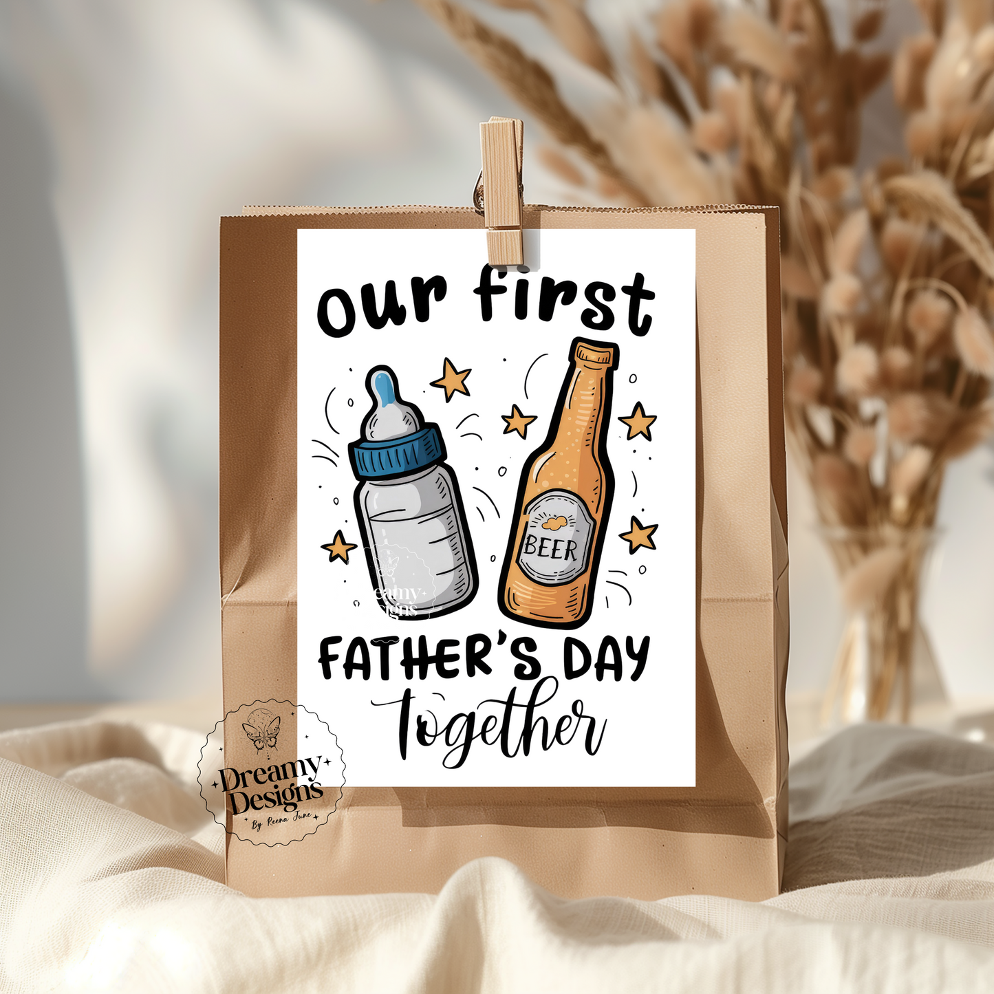 First Father's Day Card, Greeting Cards for Men, Father's Day Gifts, Gifts for Dad, Pregnancy Announcement