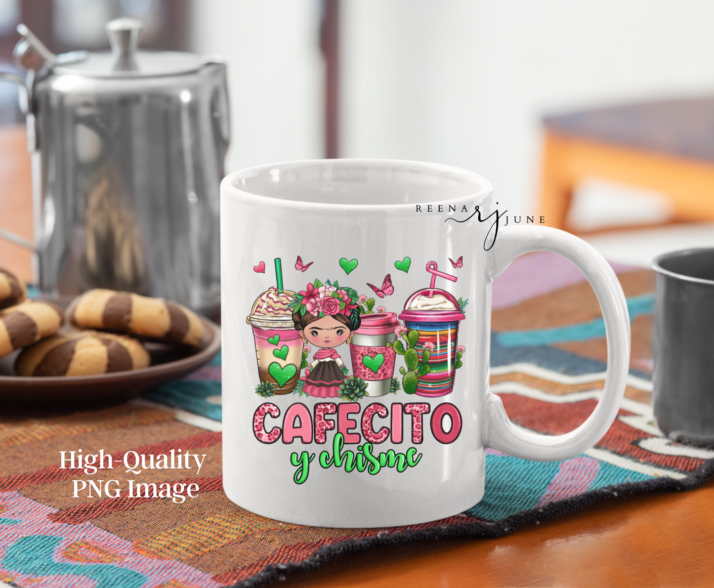 Cafecito & Chisme - Frida Kahlo - PNG File