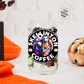 Disney Nightmare Before Christmas Libbey Glass Cup, Jack Skellington Halloween Tumbler with Lid and Straw, Iced Coffee Cup for Spooky Season