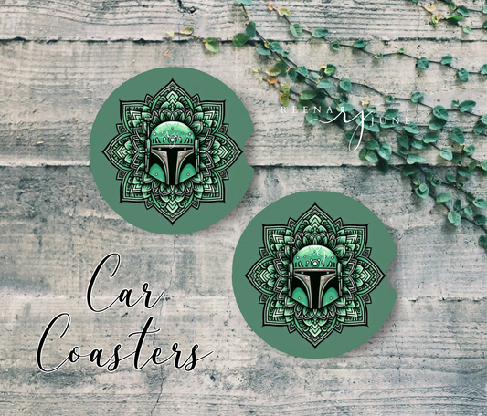 Mandala Star Wars Car Coaster, StarWars Car Accessories, Trending Gifts, Gifts for Men, Star Wars Gifts