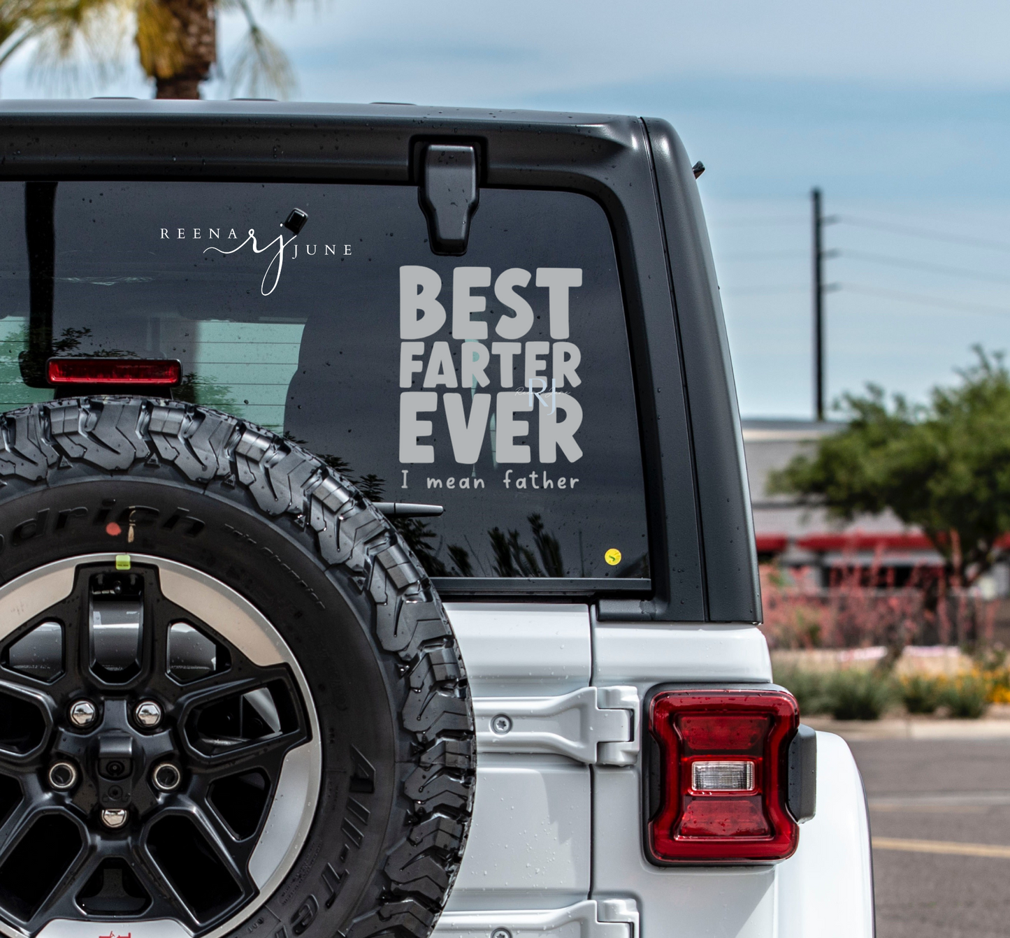 Best Farter Vinyl Decal, Fathers Day Gift, Dad Birthday Gifts, Gifts for man, Gifts for Him, Gifts for Dad, Vinyl Sticker, Car Accessories