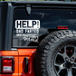 Help Dad Farted Vinyl Decal, Dad Birthday Gifts, Gifts for man, Gifts for Him, Gifts for Dad, Vinyl Sticker, Car Accessories, Funny Gifts
