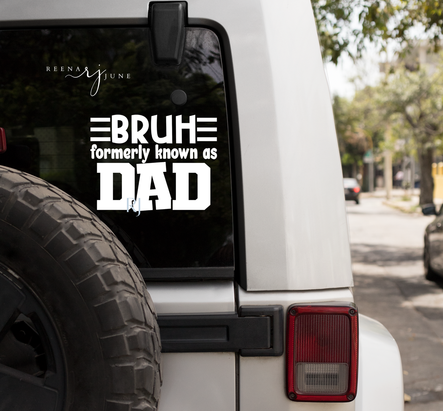 Bruh Dad Vinyl Decal, Fathers Day Gift, Dad Birthday Gifts, Gifts for man, Gifts for Him, Gifts for Dad, Vinyl Sticker, Car Accessories, Funny Gifts