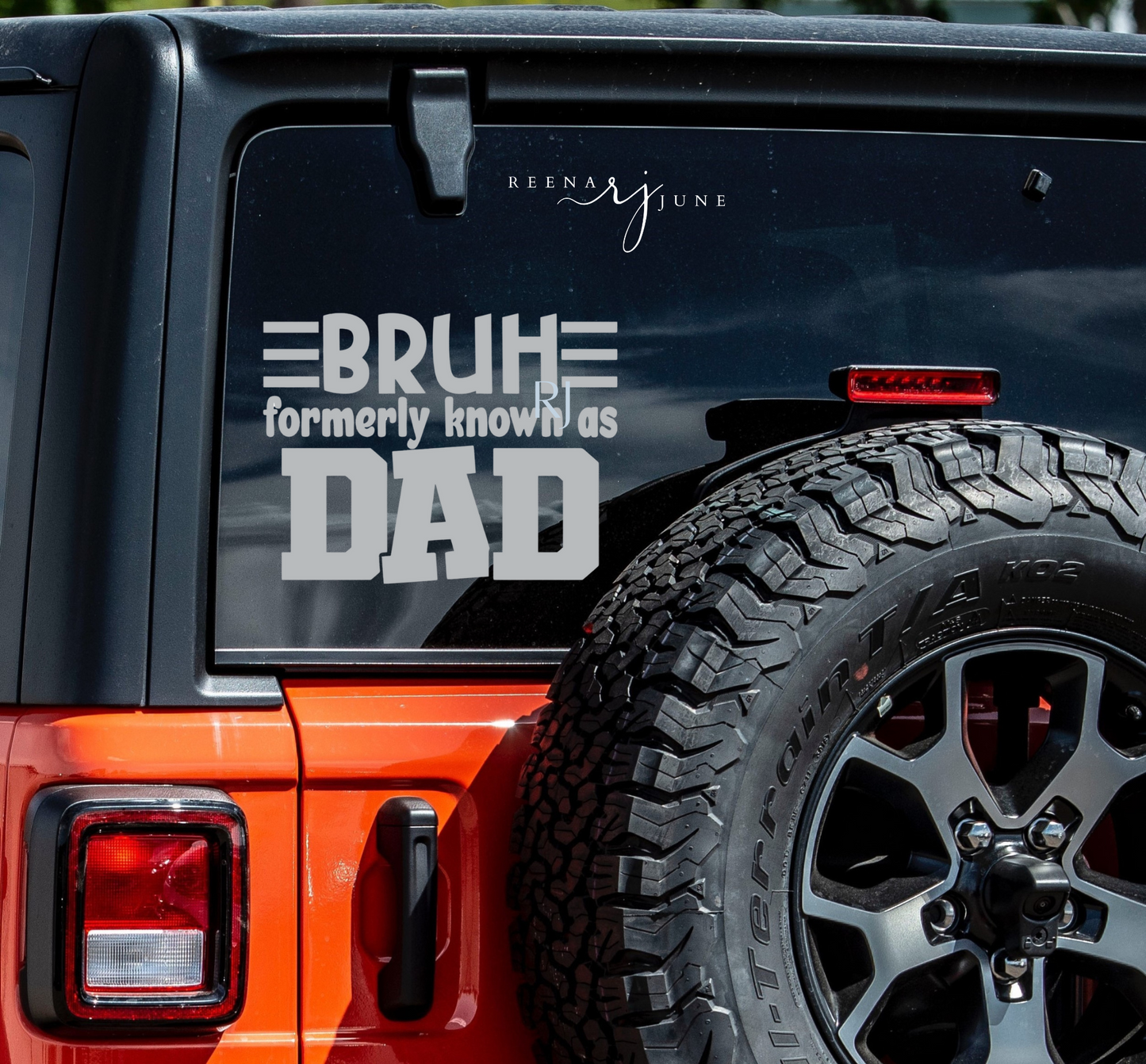 Bruh Dad Vinyl Decal, Fathers Day Gift, Dad Birthday Gifts, Gifts for man, Gifts for Him, Gifts for Dad, Vinyl Sticker, Car Accessories, Funny Gifts
