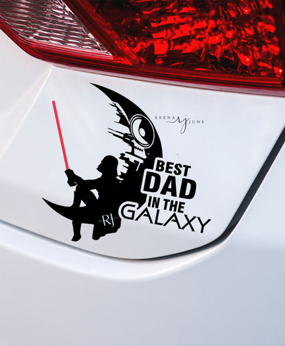 Darth Vader Best Dad in the Galaxy Waterproof Sticker, Gifts for him, Fathers Day Gifts, Vinyl Stickers, Weatherproof Sticker, Gifts Ideas