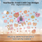 Retro Pan Dulce 24oz Starbucks Style Venti Cup PNG - Retro Mexican Bakery Design - Commercial Use