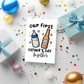 First Father's Day Card, Greeting Cards for Men, Father's Day Gifts, Gifts for Dad, Pregnancy Announcement