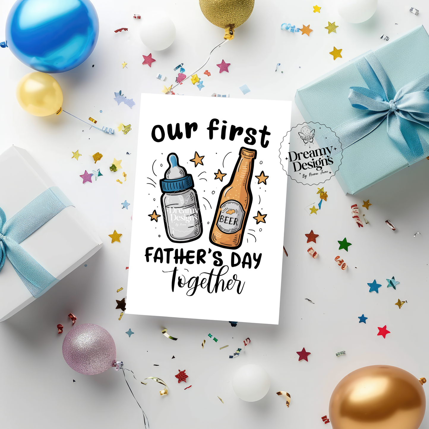 First Father's Day Card, Greeting Cards for Men, Father's Day Gifts, Gifts for Dad, Pregnancy Announcement