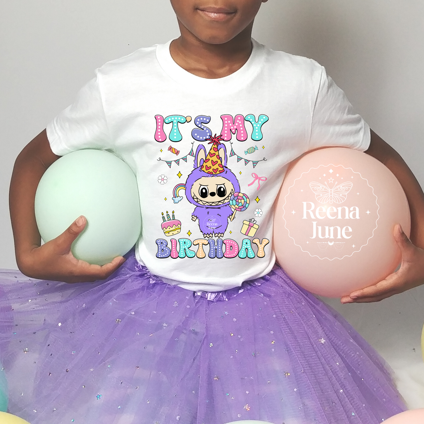 Labubu birthday file, Bubu Monster Birthday Shirt Digital Download, Labubu PNG, Labubu Doll Bundle