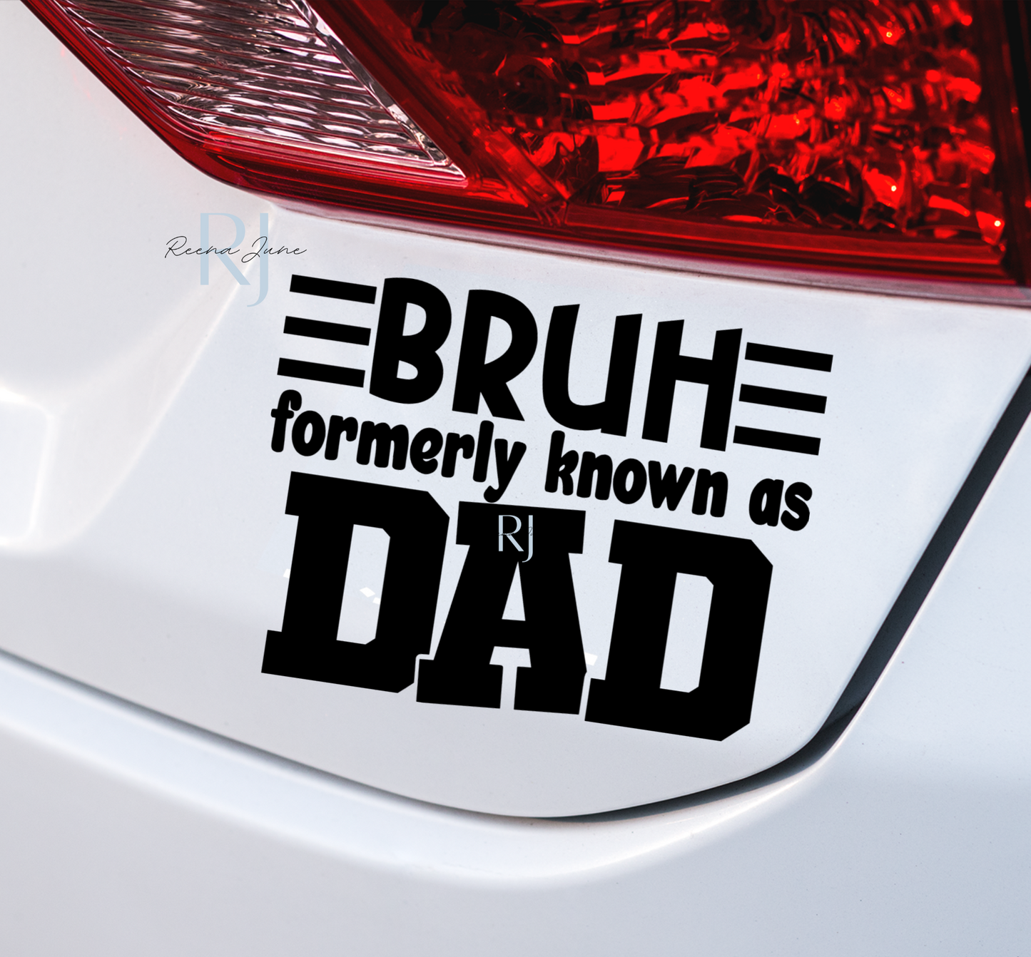 Bruh Dad Vinyl Decal, Fathers Day Gift, Dad Birthday Gifts, Gifts for man, Gifts for Him, Gifts for Dad, Vinyl Sticker, Car Accessories, Funny Gifts