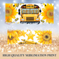 School Bus Driver 40oz Tumbler Sub Wrap - Sublimation Cup Wrap - School Cup - School bus driver tumbler