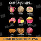 God says I am.. Pan Dulce PNG