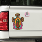 Our Lady of Guadalupe UV DTF Transfer, for 16oz. Glass Can, UV Cup Wrap, Spanish Designs, Virgencita de Guadalupe Sticker, Cup Wrap.