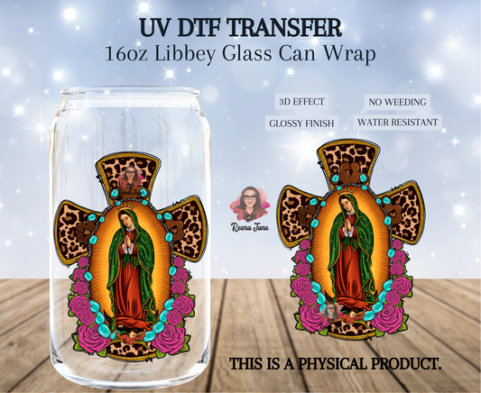 Lady of Guadalupe UV DTF Transfer - Virgencita de Guadalupe UV DTF Transfer