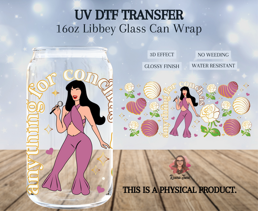 Anything for Conchas - Selena UV DTF Transfer