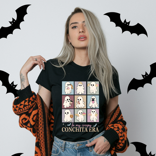 In My Creepy Conchita Era Shirt or Sweatshirt, Funny Halloween Pan Dulce Shirt, Spooky Season Latinx Apparel
