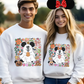 Cute Halloween Ghost Mickey & Minnie Sweatshirt, Fall Disney Couple Pullover, Matching Halloween Outfits, Trick or Treat Sweater, Pan Dulce Shirt