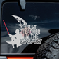 Best Teacher Darth Vader Car Decal, Star Wars Waterproof Sticker, Gifts for him, Father's Day Gifts, Vinyl Stickers, Birthday Gifts Ideas